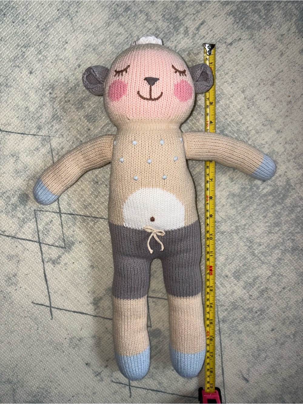 Blabla Kids “Wooly the Sheep” Knit Doll 18” Handmade Peruvian Plush Toy Lovey